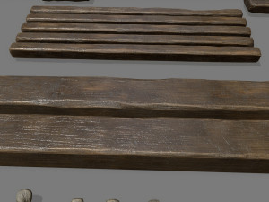 woods and ropes 3D Model