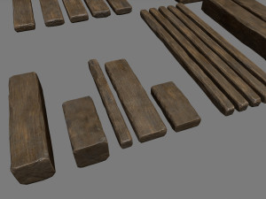 woods and ropes 3D Model