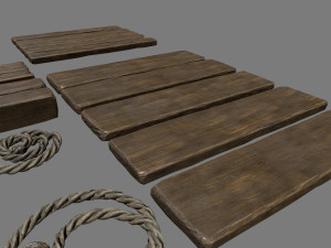 woods and ropes 3D Model