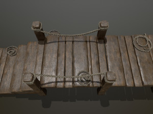wooden pier 3D Модель