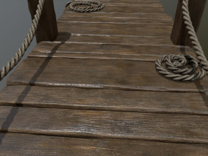 wooden pier 3D Модель