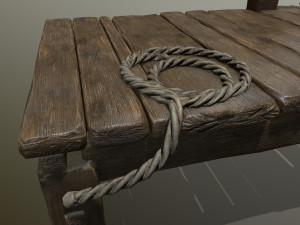 wooden pier 3D Модель