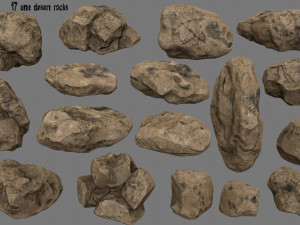 desert rocks 3D Model