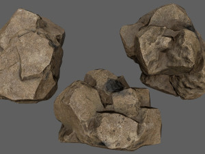 desert rocks 3D Model