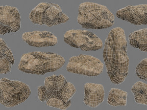 desert rocks 3D Model