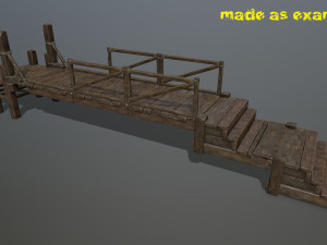 woods and ropes 3D Model