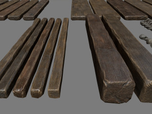 woods and ropes 3D Model