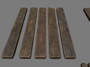 woods and ropes 3D Model