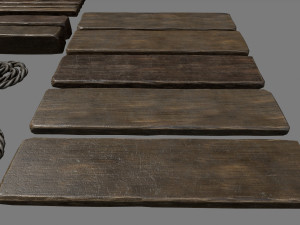woods and ropes 3D Model
