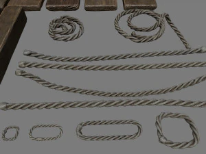 woods and ropes 3D Model