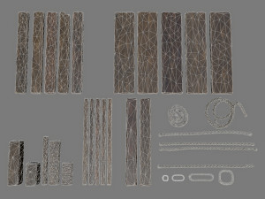 woods and ropes 3D Model