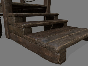 wooden pier 3D Model