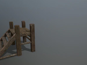 wood bridge 3D Model