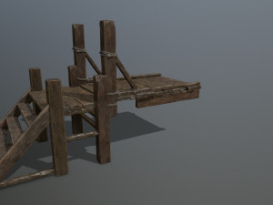 wood bridge 3D Model