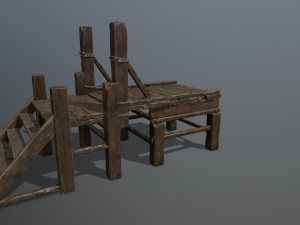wood bridge 3D Model