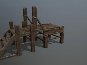 wood bridge 3D Model