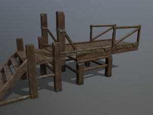 wood bridge 3D Model