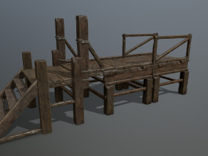 wood bridge 3D Model