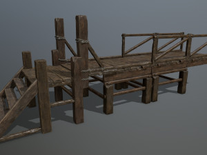 wood bridge 3D Model