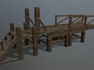 wood bridge 3D Model