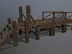 wood bridge 3D Model