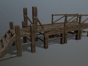wood bridge 3D Model