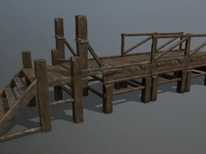 wood bridge 3D Model