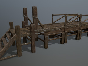 wood bridge 3D Model