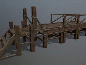 wood bridge 3D Model