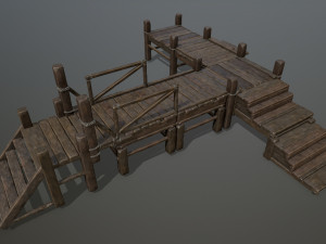wood bridge 3D Model