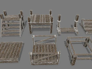 wood bridge 3D Model
