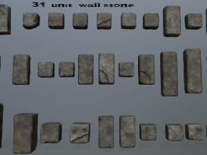 wall stone Modelo 3D