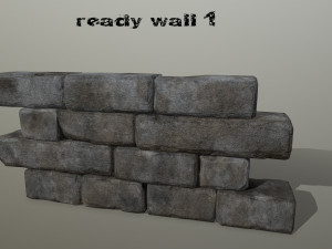 wall stone 3Dモデル