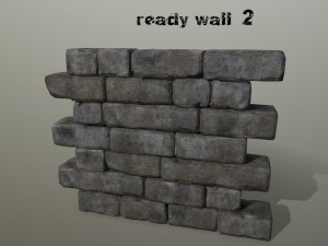 wall stone 3Dモデル
