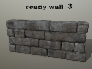 wall stone 3Dモデル