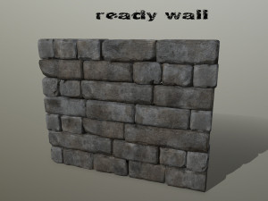 wall stone 3Dモデル