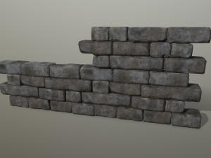 wall stone 3Dモデル