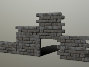 wall stone 3Dモデル
