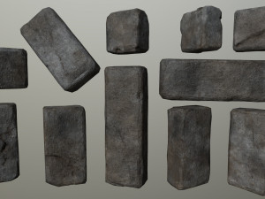 wall stone 3Dモデル