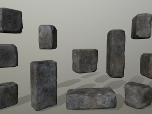 wall stone 3Dモデル
