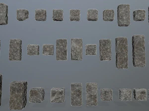 wall stone 3D Model