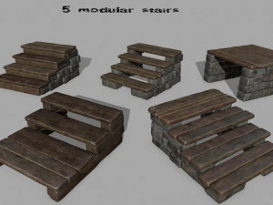 набір сходів 3D Модель