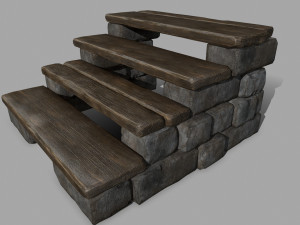 stair set Modelo 3D