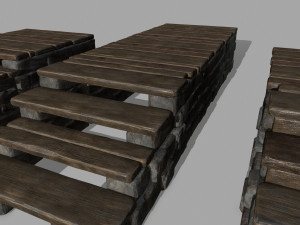stair set Modelo 3D