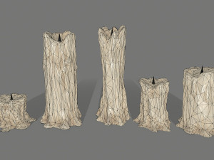 candle 3D 모델