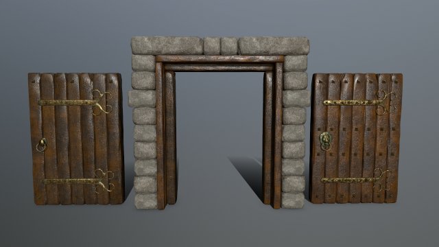door 3D Модель .c4d .max .obj .3ds .fbx .stl .blend 