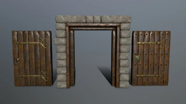 door 3D Model .c4d .max .obj .3ds .fbx .stl .blend 