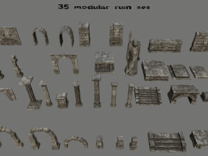 old ruin Modèle 3D