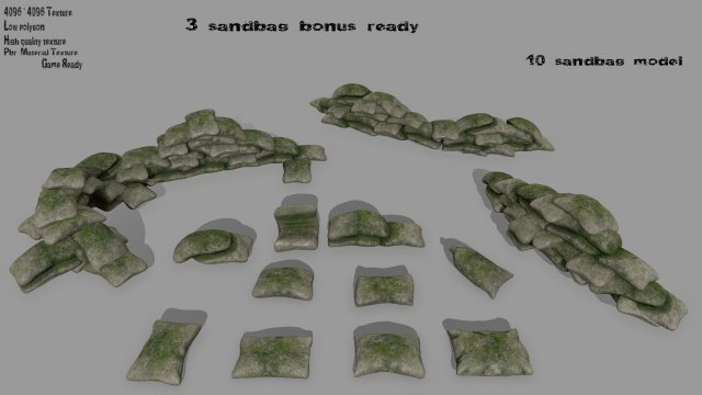 sandbag 3D 模型 .c4d .max .obj .3ds .fbx .stl .blend 