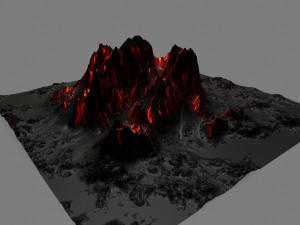 volcano 3Dモデル
